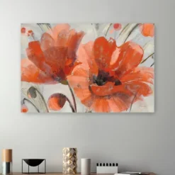 Kirkland's Home Canvas Art-Popping Poppies Canvas Art Print, 48X32 In.