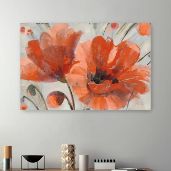 Kirkland's Home Canvas Art-Popping Poppies Canvas Art Print, 48X32 In.
