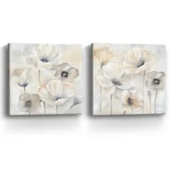 Kirkland's Home Canvas Art-Poppy Garden 2-Pc. Canvas Art Set, 30X30 In.