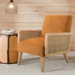 Kirkland's Home Accent Chairs-Rattan Accent Chair