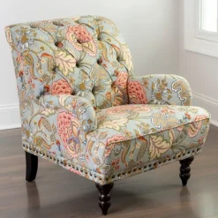 Kirkland's Home Accent Chairs-Rebecca Tufted Accent Chair