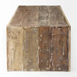 Kirkland's Home Coffee Tables-Reclaimed Natural Wood Distressed Coffee Table