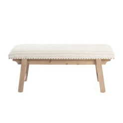 Kirkland's Home Benches & Ottomans-Remi Stripe Upholstered Bench