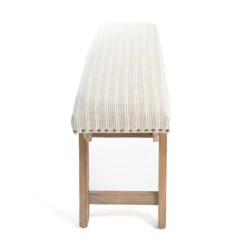 Kirkland's Home Benches & Ottomans-Remi Stripe Upholstered Bench