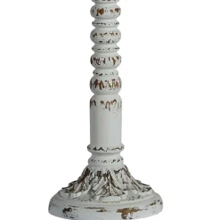 Kirkland's Home Buffet Lamps-Resin Distressed Spindle Buffet Lamp