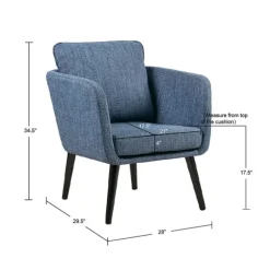 Kirkland's Home Accent Chairs-Rich Back Pillow Accent Chair