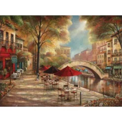 Kirkland's Home Canvas Art-Riverwalk Charm Canvas Art Print By Ruane Manning