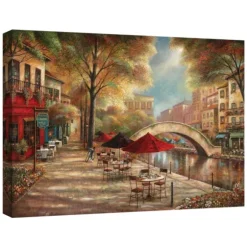 Kirkland's Home Canvas Art-Riverwalk Charm Canvas Art Print By Ruane Manning