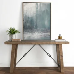 Kirkland's Home Console Tables-Roane Gray Reclaimed Pine Console Table