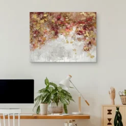 Kirkland's Home Canvas Art-Robbins Charmed Gold Canvas Art Print