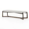 Kirkland's Home Benches & Ottomans-Roscoe Brunswick Pebble Upholstered Bench