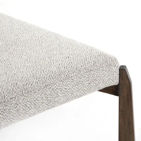 Kirkland's Home Benches & Ottomans-Roscoe Brunswick Pebble Upholstered Bench