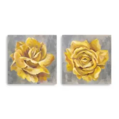 Kirkland's Home Canvas Art-Roses Giclee Canvas Art Prints, Set Of 2