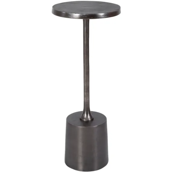 Kirkland's Home Accent & End Tables-Round Antique Nickel Accent Table