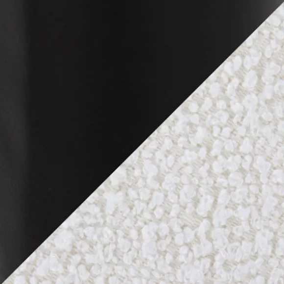 Kirkland's Home Benches & Ottomans-Round Cream Upholstered Metal Base Ottoman