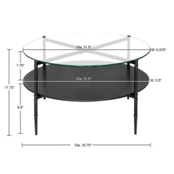 Kirkland's Home Coffee Tables-Round Martha Stewart Coffee Table