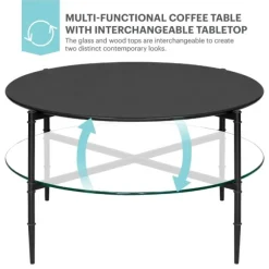 Kirkland's Home Coffee Tables-Round Martha Stewart Coffee Table