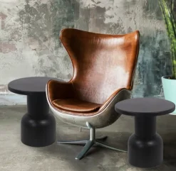 Kirkland's Home Accent & End Tables-Round Metal Bell Accent Table