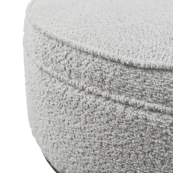 Kirkland's Home Benches & Ottomans-Round Upholstered Ottoman