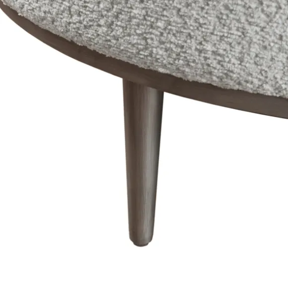 Kirkland's Home Benches & Ottomans-Round Upholstered Ottoman