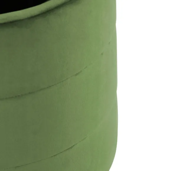 Kirkland's Home Benches & Ottomans-Round Velvet Storage Ottoman