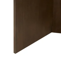 Kirkland's Home Coffee Tables-Round Walnut Wood Starburst Coffee Table