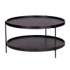 Kirkland's Home Coffee Tables-Round Wood Farmhouse Coffee Table