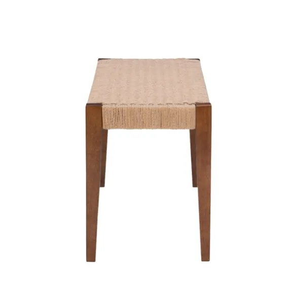 Kirkland's Home Benches & Ottomans-Rubberwood Handwoven Rope Bench