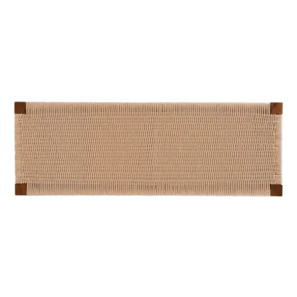 Kirkland's Home Benches & Ottomans-Rubberwood Handwoven Rope Bench