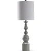Kirkland's Home Buffet Lamps-Rustic Gray Balustrade Table Lamp