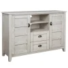 Kirkland's Home Tv Stands & Media Consoles-Rustic Gray Wood 2-Drawer Console Table