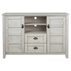 Kirkland's Home Tv Stands & Media Consoles-Rustic Gray Wood 2-Drawer Console Table