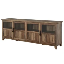 Kirkland's Home Tv Stands & Media Consoles-Rustic Oak Four Door Tv Stand