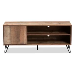 Kirkland's Home Tv Stands & Media Consoles-Rustic Oak Wood Tv Stand