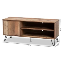 Kirkland's Home Tv Stands & Media Consoles-Rustic Oak Wood Tv Stand