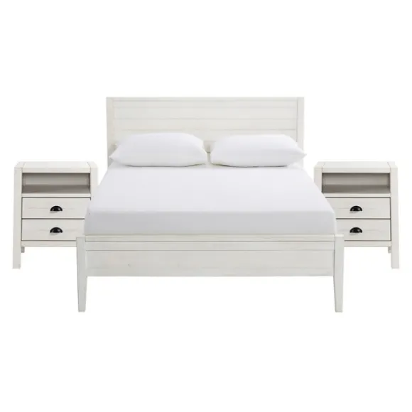 Kirkland's Home Beds & Headboards-Rustic Pine Panel 3-Pc. Full Bedroom Set