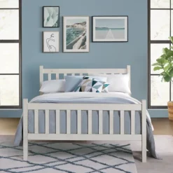 Kirkland's Home Beds & Headboards-Rustic Pine Spindle Full Bed Frame