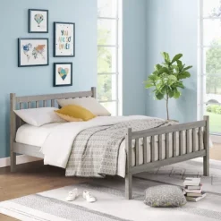 Kirkland's Home Beds & Headboards-Rustic Spindleback Full Bed Frame