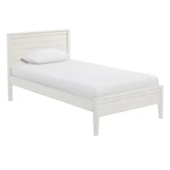 Kirkland's Home Beds & Headboards-Rustic White Pine Panel Twin Bed Frame