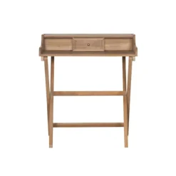 Kirkland's Home Office Furniture-Rustic Wooden Folding Desk