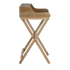 Kirkland's Home Office Furniture-Rustic Wooden Folding Desk