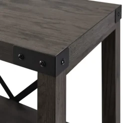 Kirkland's Home Bookshelves-Sable Wood X-Frame Classic Bookcase