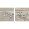 Kirkland's Home Canvas Art-Sandpiper Beach I And Ii Art Prints, Set Of 2