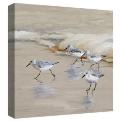 Kirkland's Home Canvas Art-Sandpiper Beach I And Ii Art Prints, Set Of 2