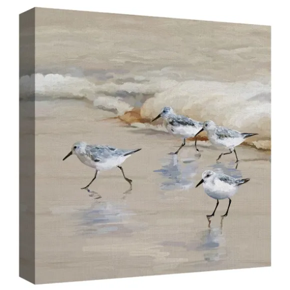 Kirkland's Home Canvas Art-Sandpiper Beach I And Ii Art Prints, Set Of 2