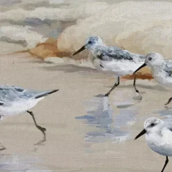 Kirkland's Home Canvas Art-Sandpiper Beach I And Ii Art Prints, Set Of 2