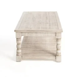 Kirkland's Home Coffee Tables-Savannah Cream Distressed Coffee Table