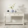 Kirkland's Home Console Tables-Savannah Cream Distressed Console Table