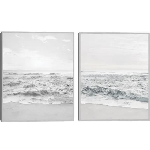 Kirkland's Home Framed Art-Seafoam Gentle Tides 2-Pc. Framed Wall Art Set