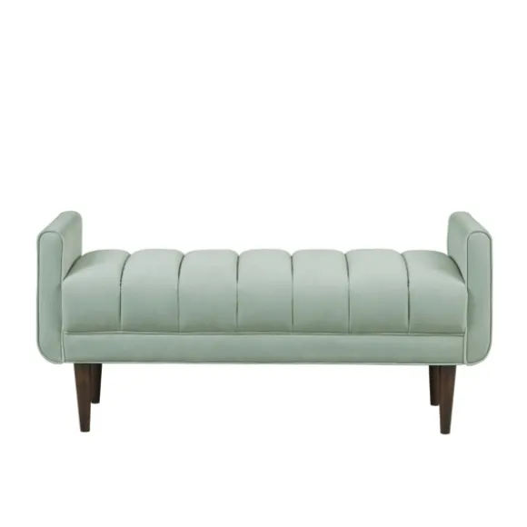 Kirkland's Home Benches & Ottomans-Seafoam Velvet Bench
